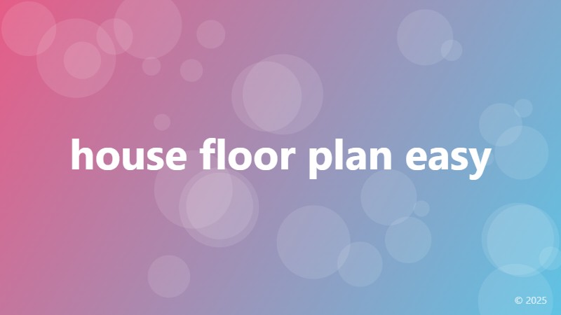 house floor plan easy