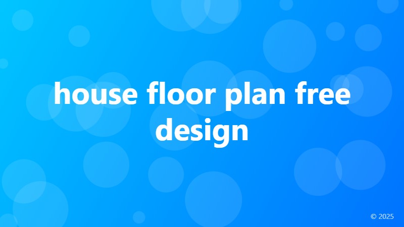 house floor plan free design