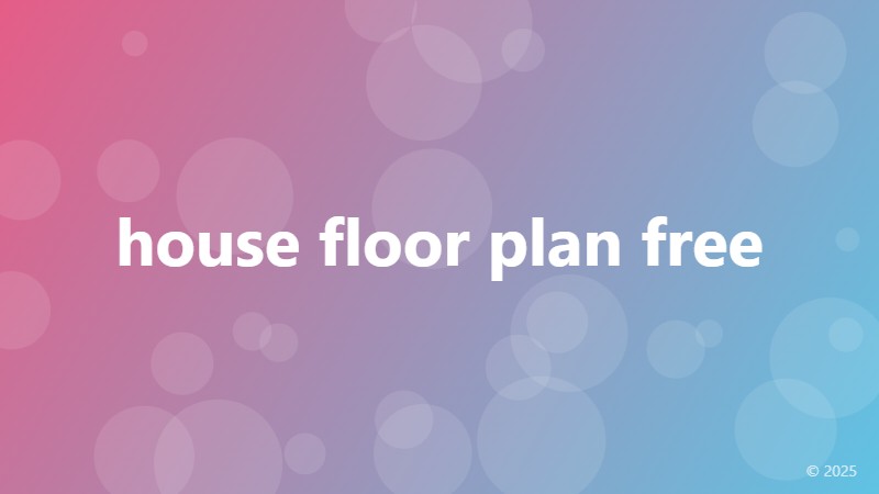 house floor plan free