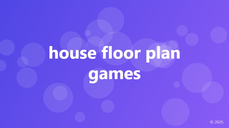 house floor plan games