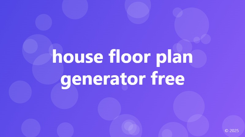 house floor plan generator free