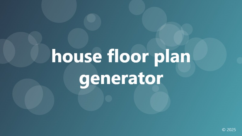 house floor plan generator