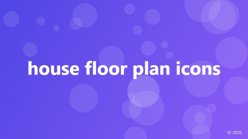 house floor plan icons