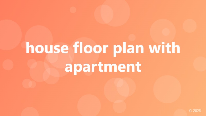 house floor plan with apartment