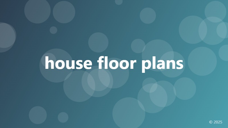 house floor plans