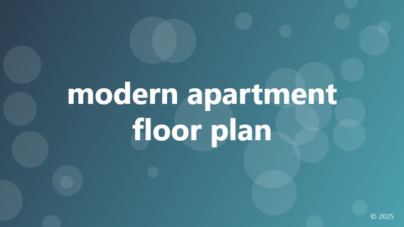 modern apartment floor plan