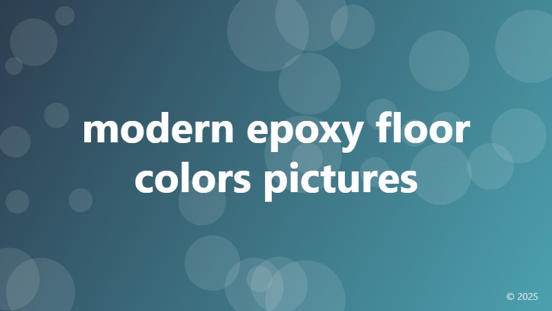 modern epoxy floor colors pictures