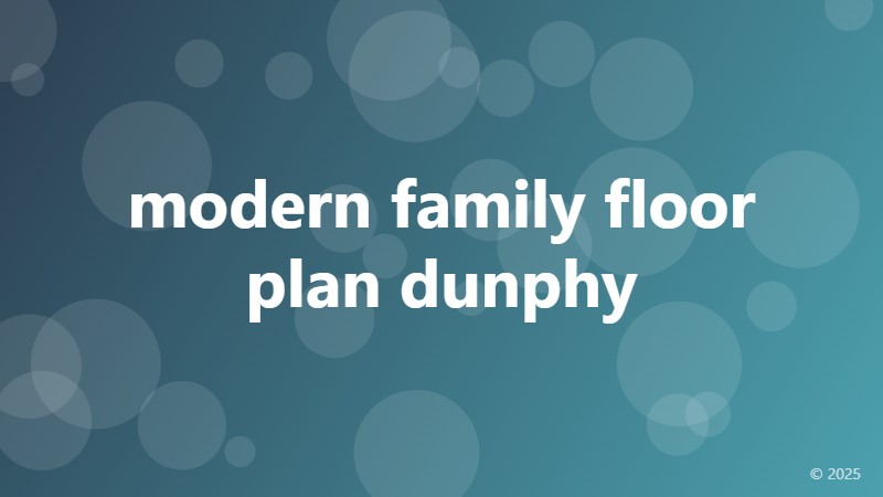 modern family floor plan dunphy