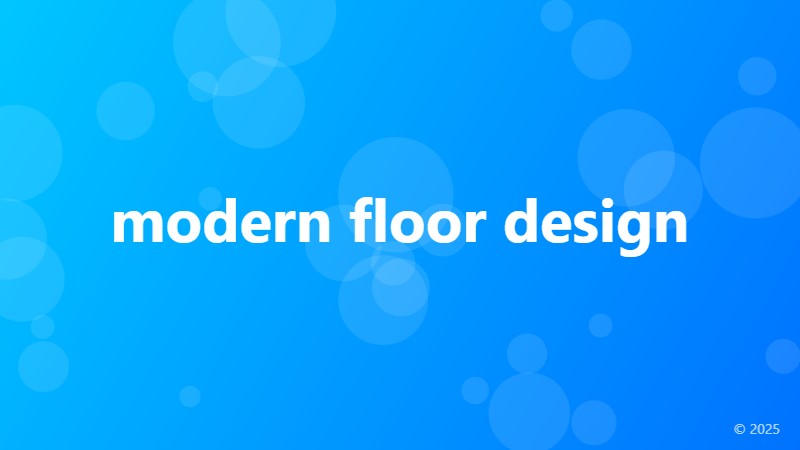 modern floor design