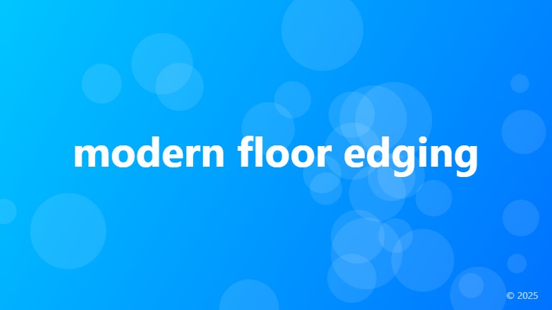 modern floor edging