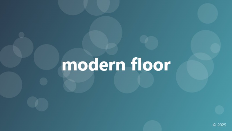 modern floor